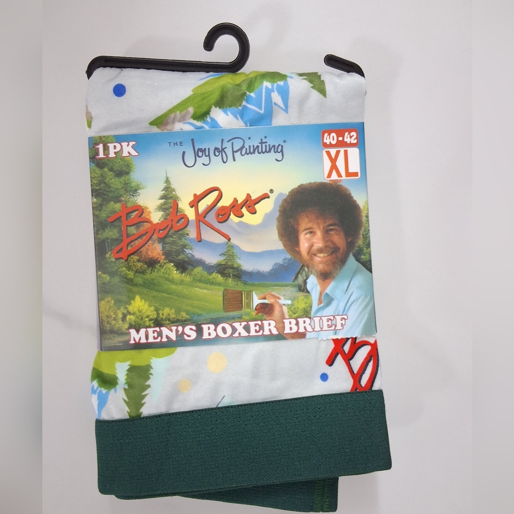 Bob Ross Men's Boxer Brief , Size XL(40-42), New With Tag